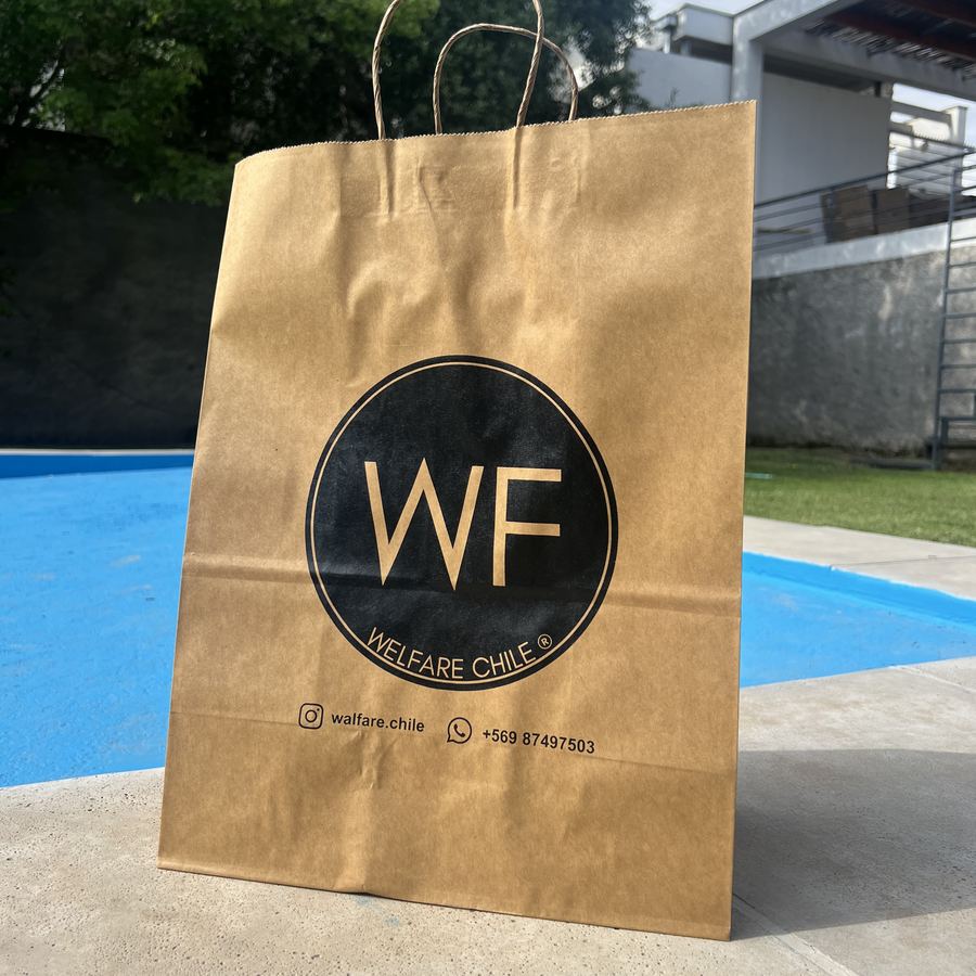 Bolsa kraft impresa para Welfare Chile